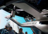 Air Taxi Trials: A New Era Begins Futuristic air vehicle displayed at a technology event