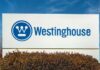 Westinghouse corporate sign displayed outdoors