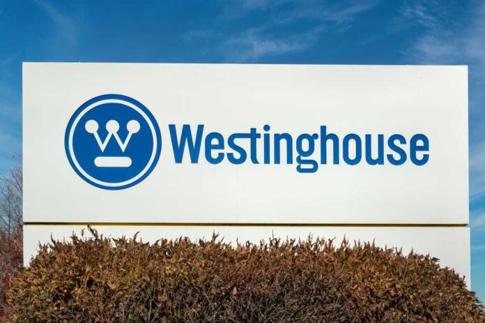 Westinghouse corporate sign displayed outdoors