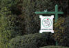 Sign indicating members only at Augusta National Golf Club