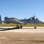Military Relic Smashes Iranian Drones – Unbelievable! A military A-10 Thunderbolt aircraft on a runway