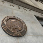 Department of the Treasury building seal plaque
