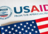 USAID logo with American flag in foreground