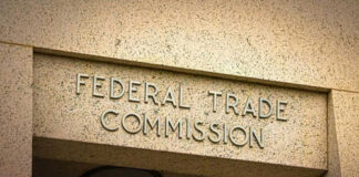 Federal Trade Commission building entrance sign