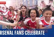Joyous Arsenal Scenes Spark Control Push Thousands of Arsenal fans line the streets of North London for Premier League trophy parade