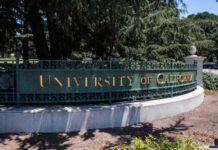 Sign for the University of California at the campus entrance