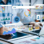 What Companies Aren’t Saying About AI Person analyzing data on tablet and laptop.