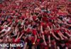 Norway fans invade the U.S. with viral ‘Viking row’