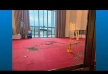 Grand foyer of Kennedy Center remains closed after ceiling collapes due to water damage
