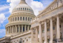 United States Capitol dome and columns