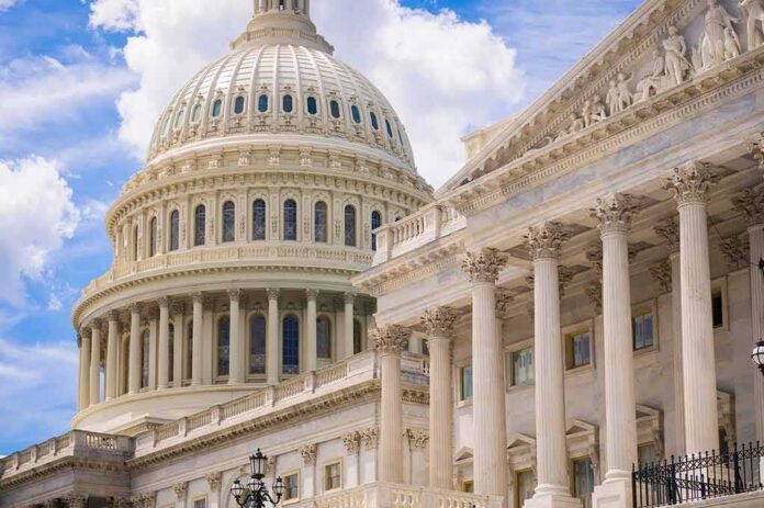United States Capitol dome and columns