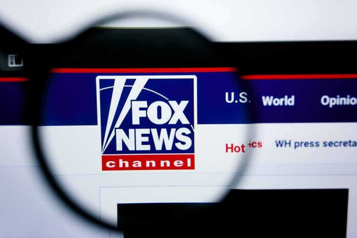 shutterstock_1450447358 Fox News website logo under magnifying glass