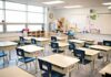 Who Controls Classroom Walls? Court Just Answered Empty classroom with rows of student desks and chairs