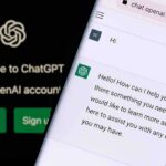 smartphone displaying a chat interface on chat.openai.com