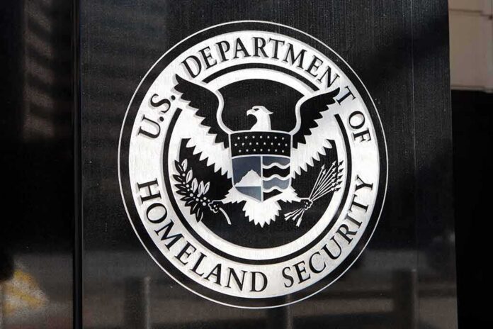 shutterstock_253261450 U.S. Department of Homeland Security seal on a building plaque